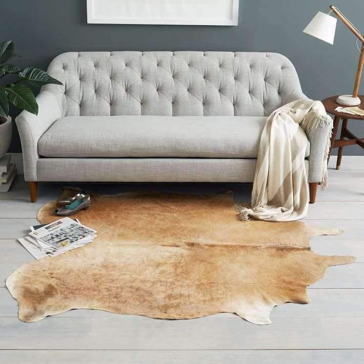 Premium Brazilian Palomino Cowhide Rug - Your Western Decor