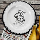 Paseo Ranch Cowboy Bronc Melamine Dinner Plate - Your Western Decor