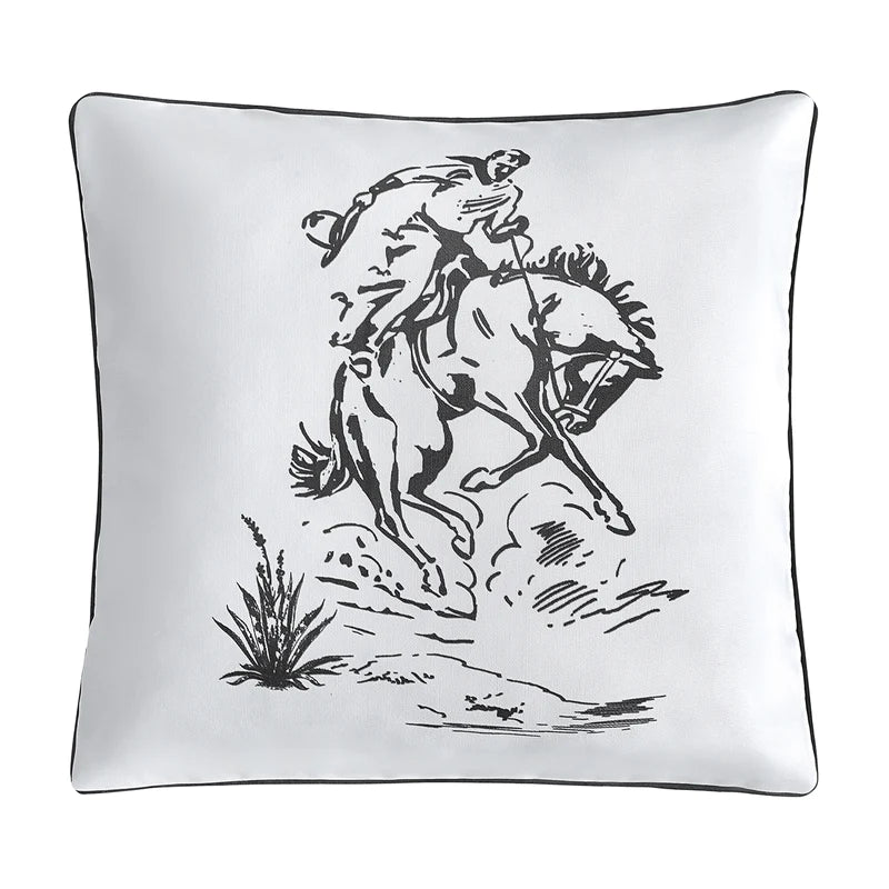 Paseo Ranch Indoor/Outdoor Bronc Pillow - Western Throw Pillows - Your Western Decor