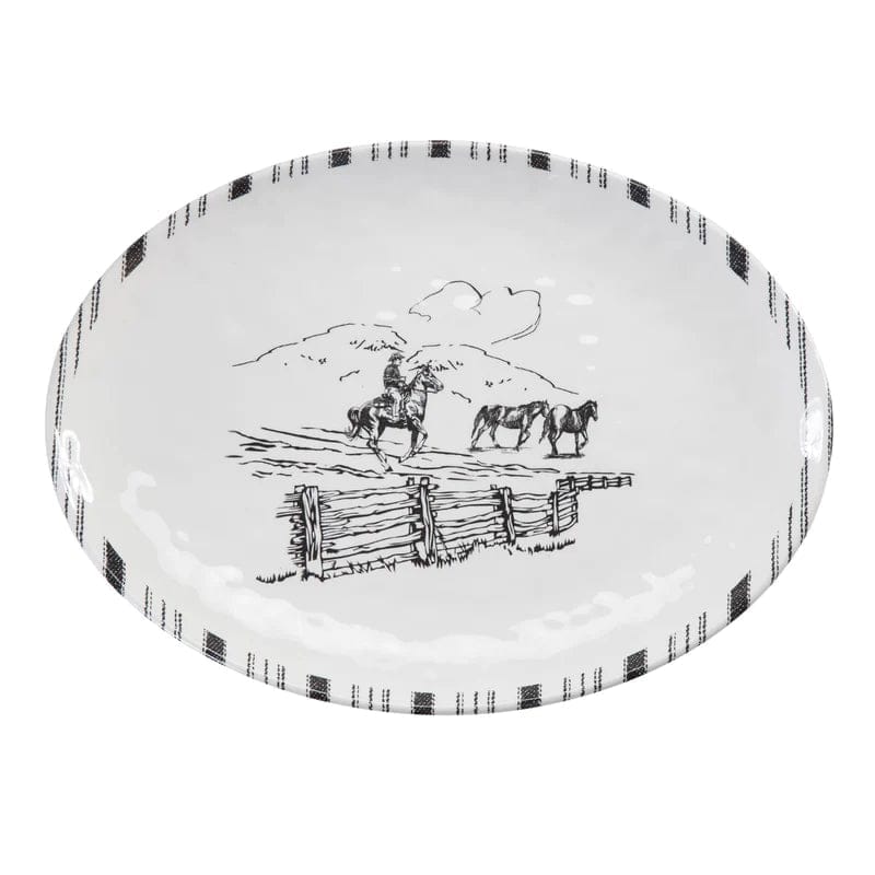 Paseo Ranch Melamine Serving Platter - Your Western Decor
