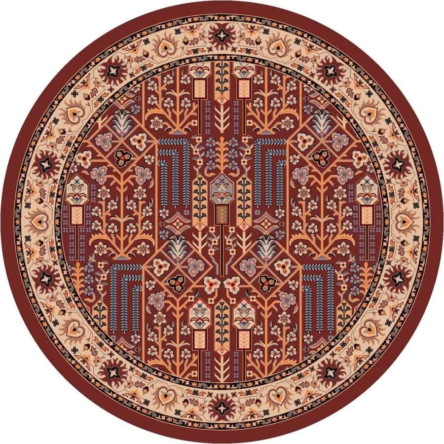 Colorful passage panache round area rug. Made in the USA. Your Western Decor
