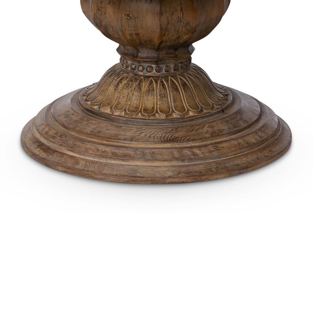 Carved dining table pedestal - Your Western Decor