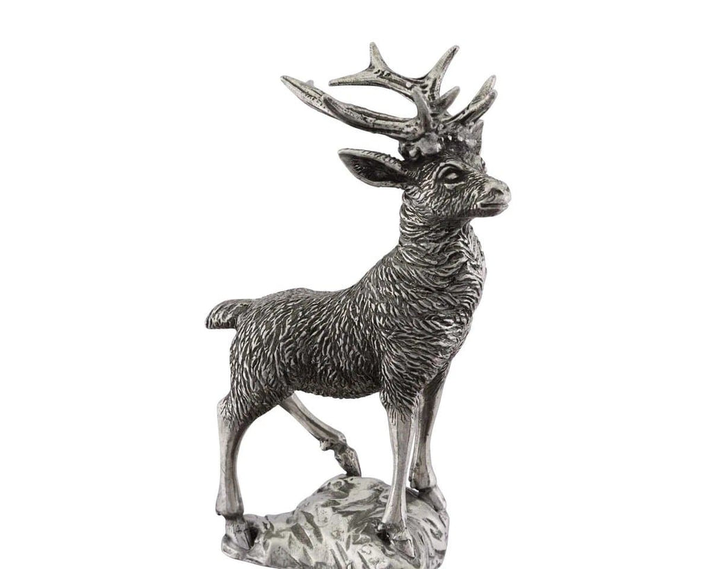 Pewter bull elk a top stonware canisters. Your Western Decor