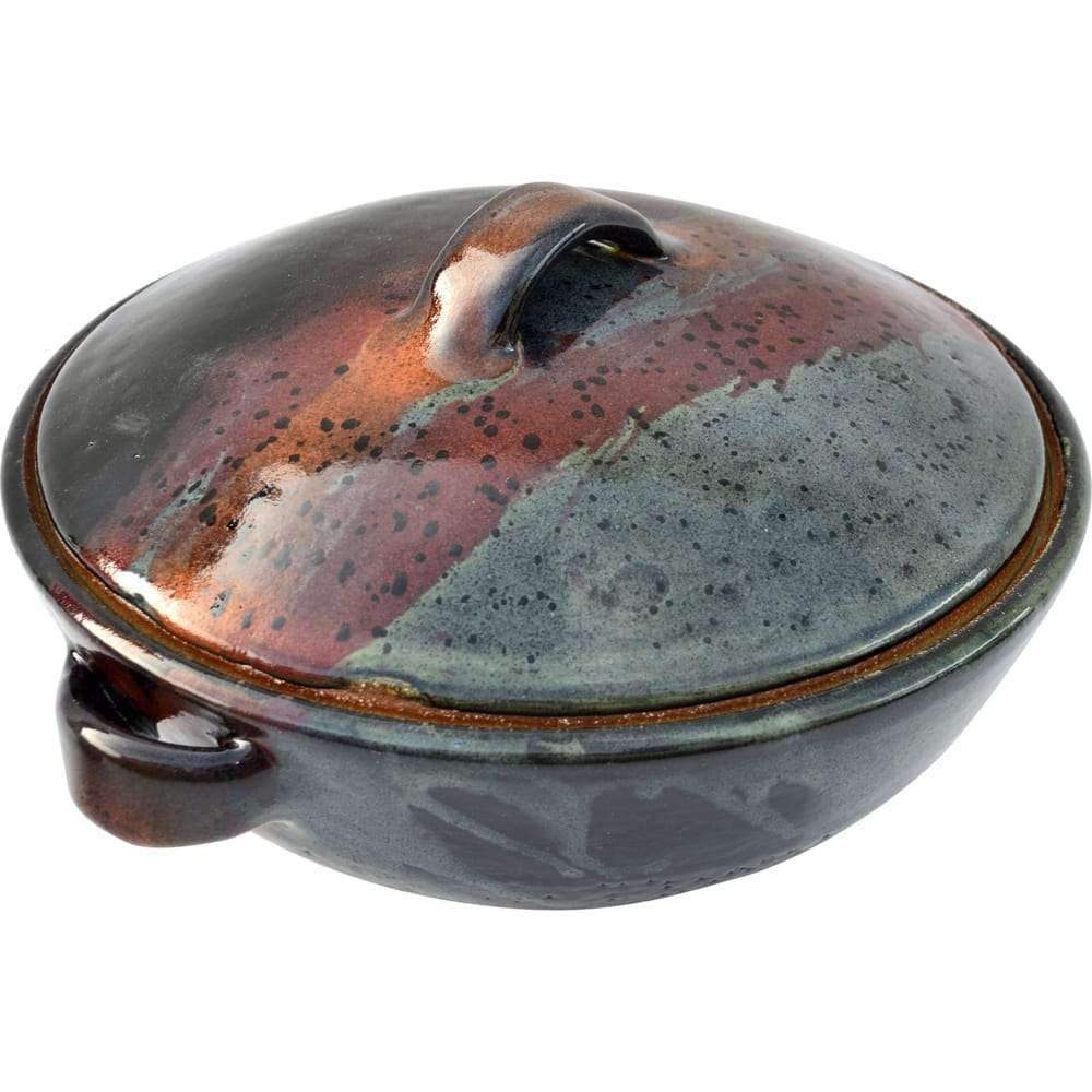 Glazed Stoneware Casserole Dishes - 2 Sizes