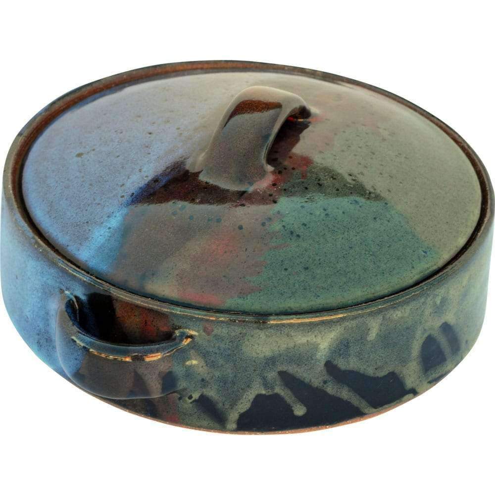 Glazed Stoneware Casserole Dishes - 2 Sizes