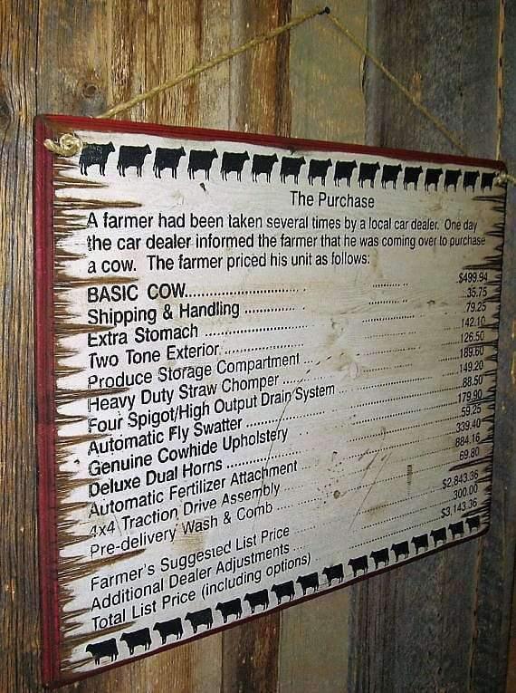 Ranchers Purchase Sign - The "Purchase" made in the USA - Your Western Decor