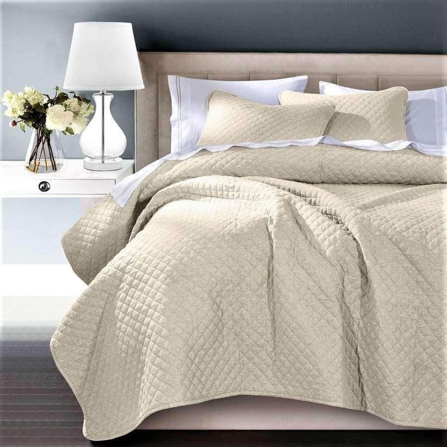 Tan Quilted Coverlet - Your Western Decor