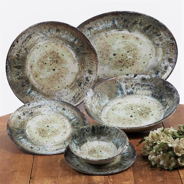 Neutral Stone Heavy Weight Melamine Dishes - Your Western Decor