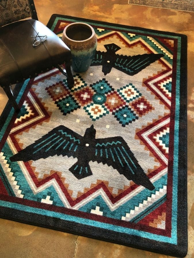 Raven Dance Colorful Southwestern Rugs - Made in the USA - Your Western Decor