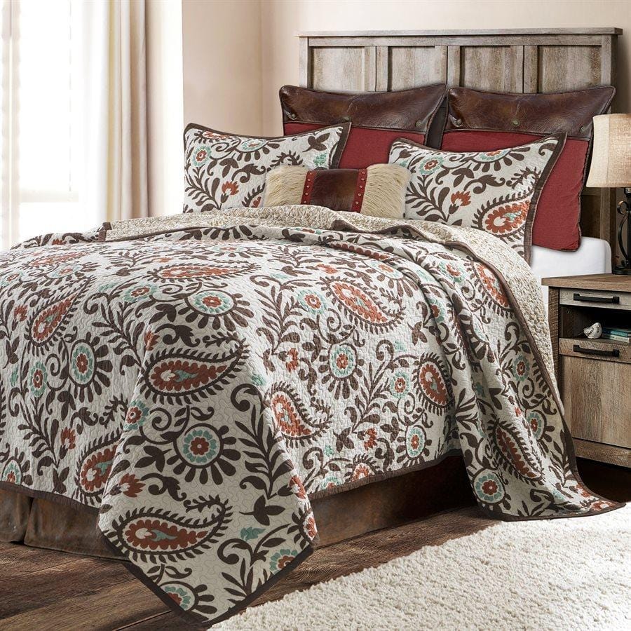 Rebecca Paisley Reversible Quilt Set from HiEnd Accents