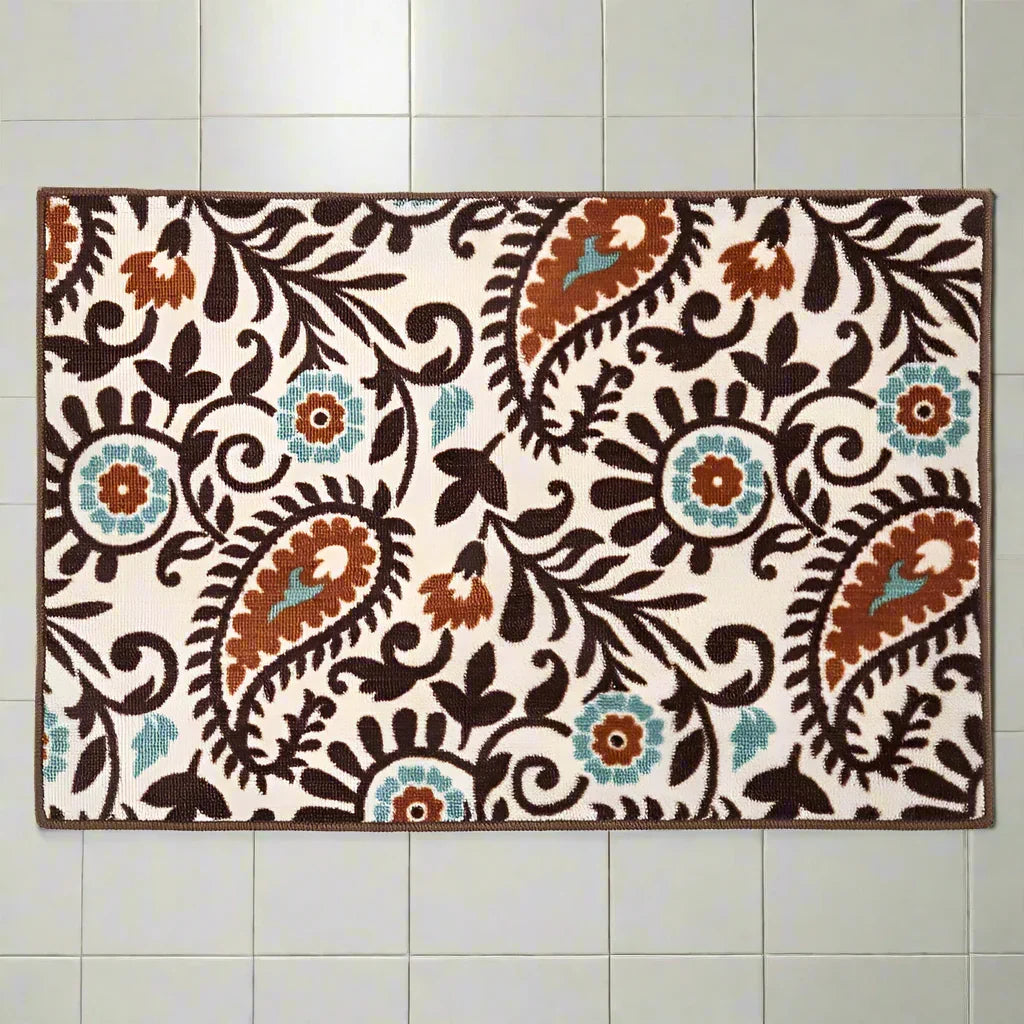 Rebecca paisley bath or kitchen rug - Your Western Decor