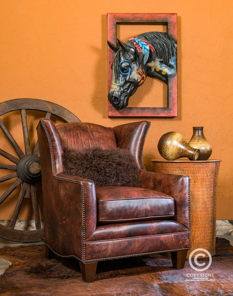 Rockford Executive Western Leather Arm Chair - Your Western Decor