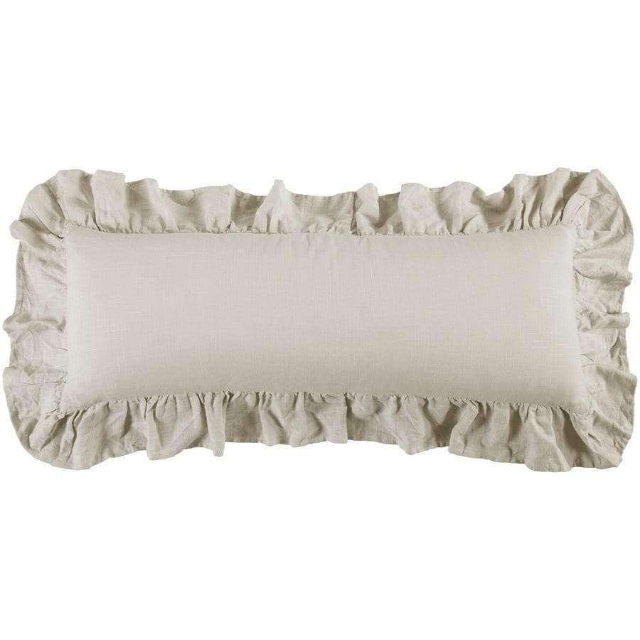 Ruffled Body Pillow Light Tan - Your Western Decor
