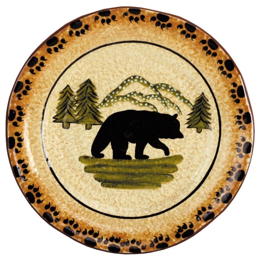 Black bear salad plate - Your Western Decor