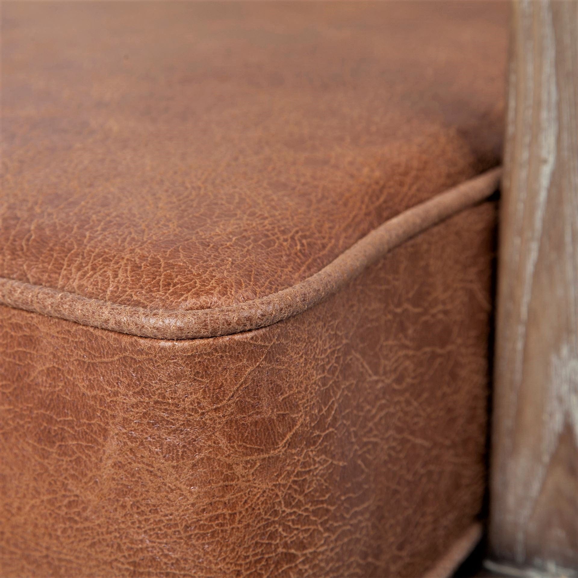Leather Boot Stitch Accent Chair  Your Westenr Decor – Your Western Decor