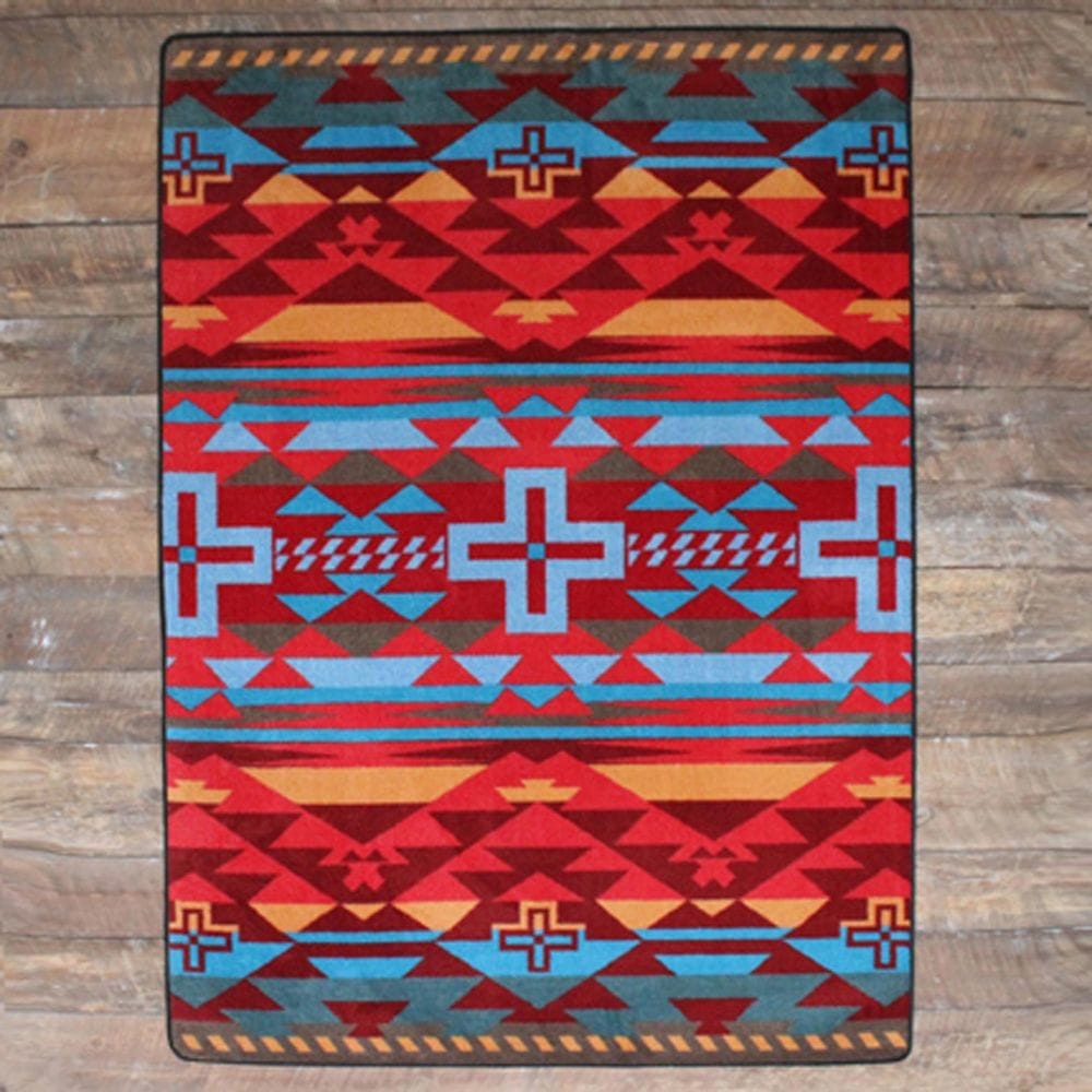 Rustic Cross Southwest Rugs in Several Colors - Your Western Decor