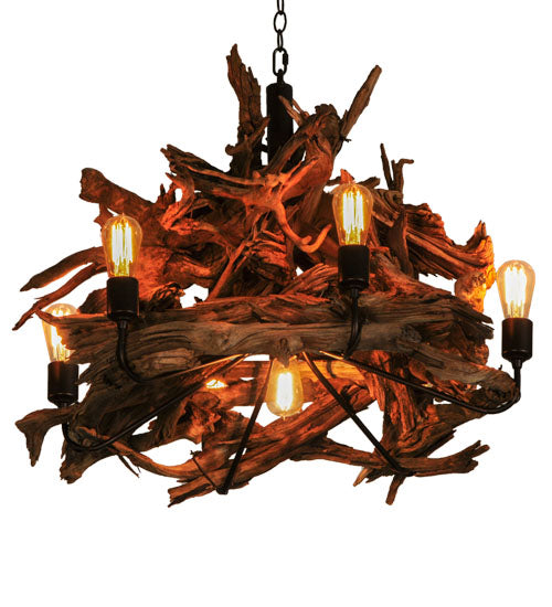Handmade driftwood rustic chandelier - made in the USA - Your Western Decor
