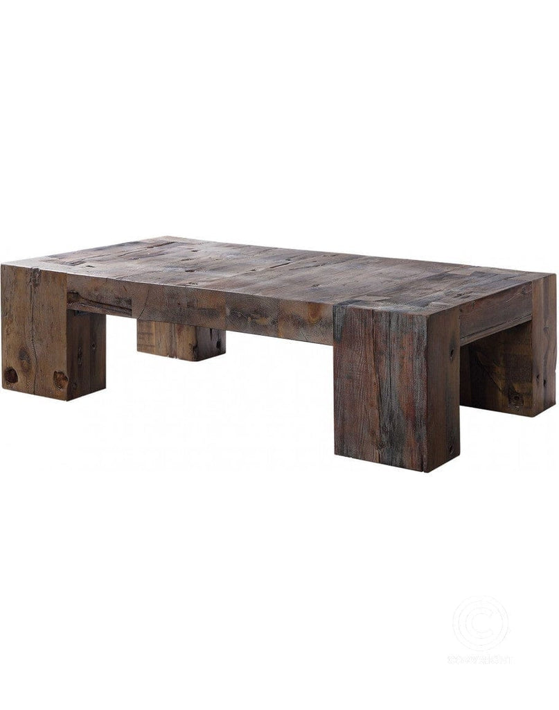 Rustic Reclaimed Boat Wood Coffee Table - Your Western Decor, LLC