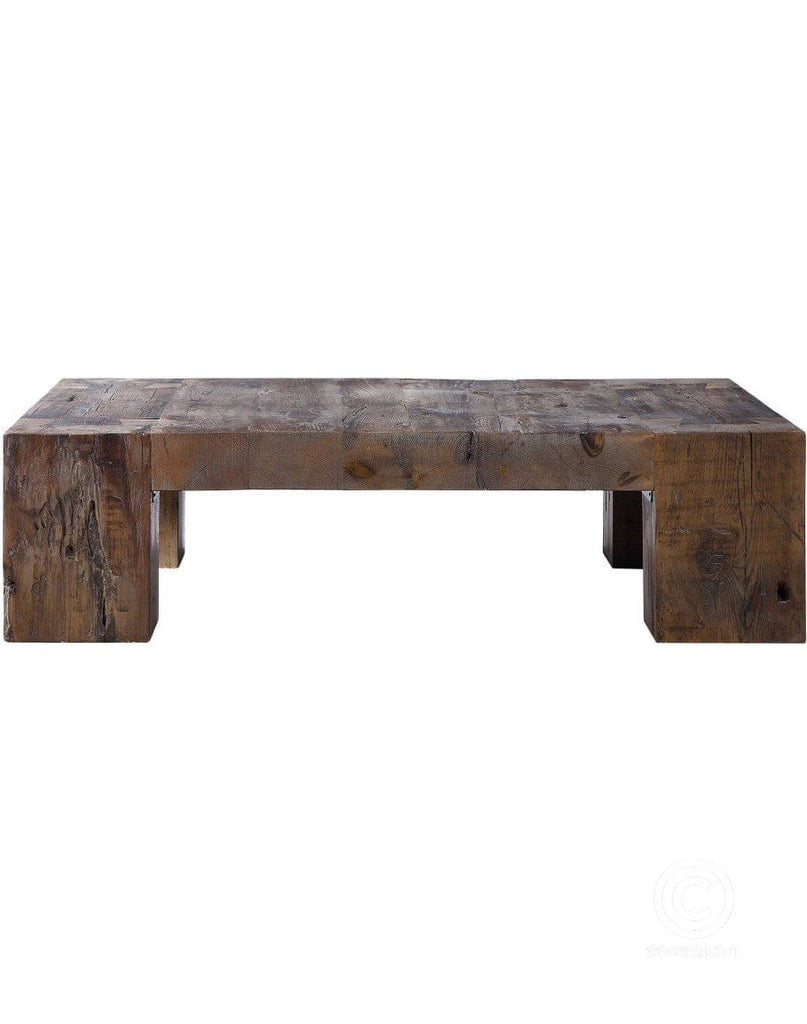 Rustic Reclaimed Boat Wood Coffee Table - Your Western Decor, LLC