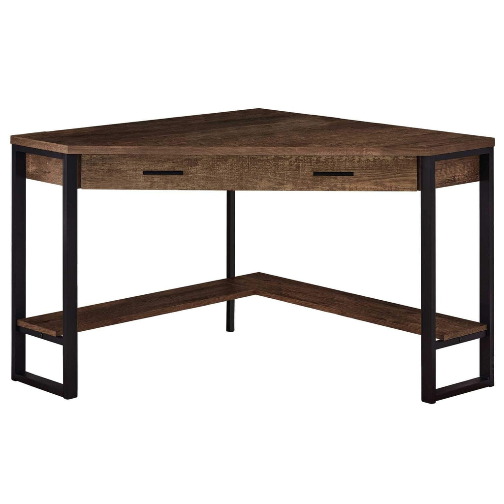 Rustic wood and metal corner office desk. Your Western Decor