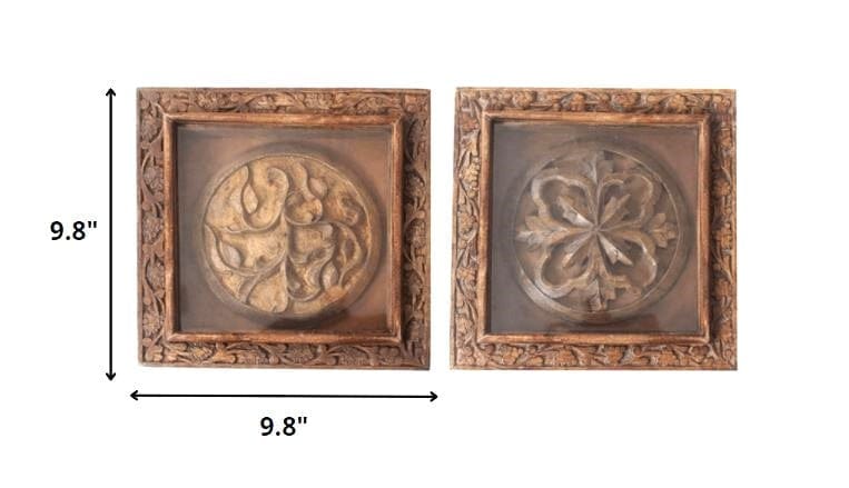 Carved Rustic Wood Wall Art measurements - Your Western Decor
