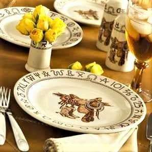 boodts and saddle western china dinnerware table setting