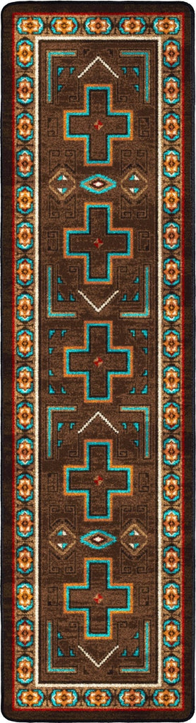 Sawtooth Southwestern Floor Runner made in the USA - Your Western Decor
