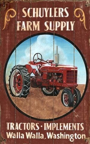 Schuylers Farm Supply, Walla Walla, WA ~ Vintage Sign - Your Western Decor & Design