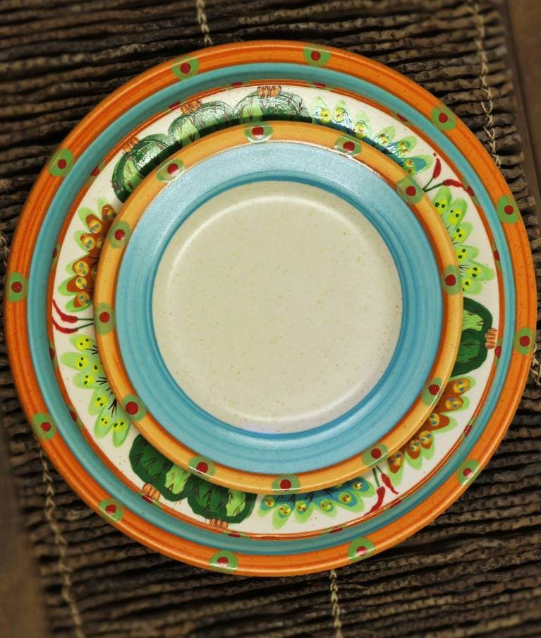Southwestern hand painted dishes made in the USA. Your Western Decor