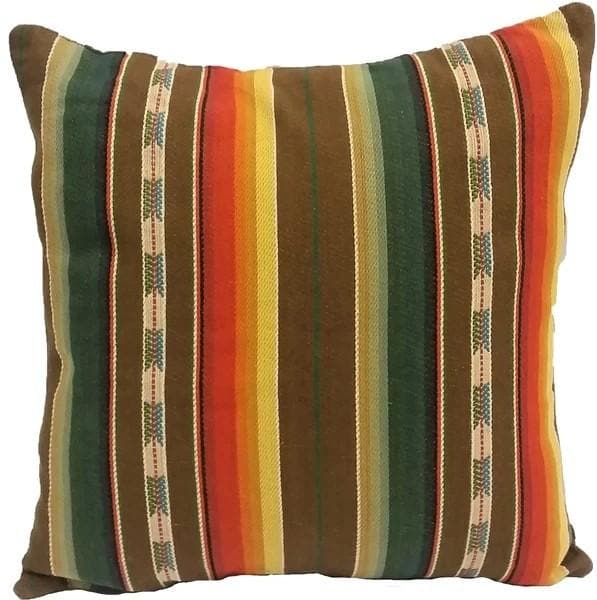 Colorful southwestern serape throw pillows. Made in the USA. Your Western Decor