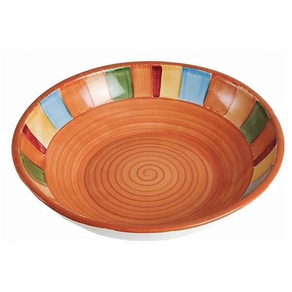 Hand painted serape and terra cotta serving bowl - Your Western Decor, LLC