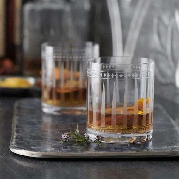 Crystal whiskey glasses. Your Western Decor