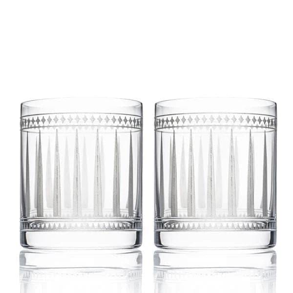 Set of 2 short drink crystal glasses. Your Western Decor.