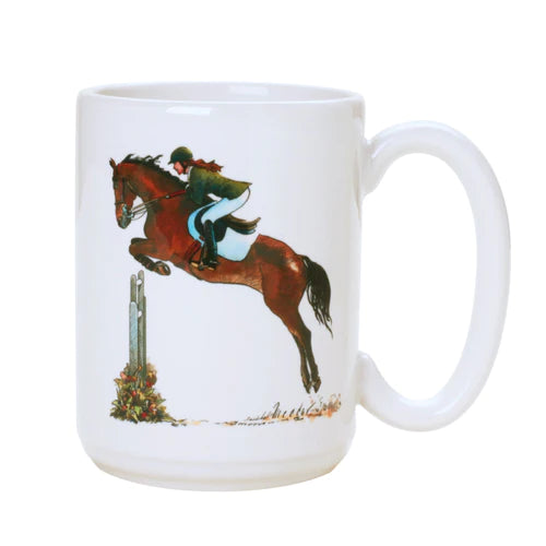Show Jumping Art Coffee Mug made in the USA - Your Western Decor