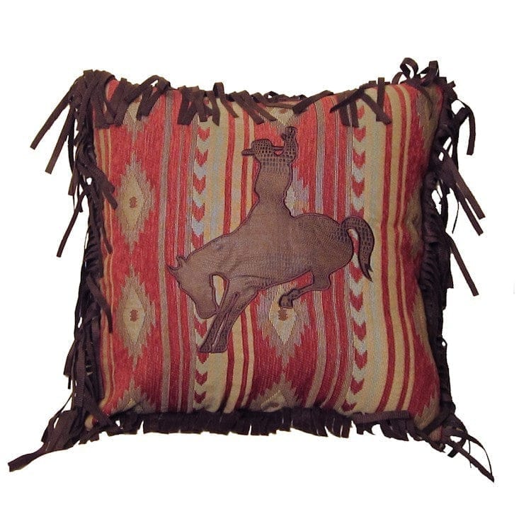 Southwestern Horses Accent Pillow - Western Pillows - Your Western Decor