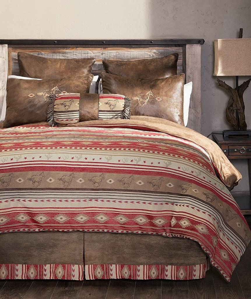 Southwestern Horses Comforter Collection - Western Bedding - Your Western Decor