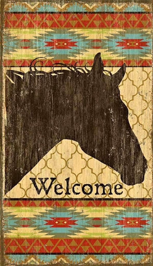 Southwestern Wood Welcome Sign - Your Western Decor, LLC