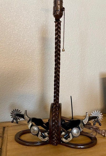 Made to order iron spur western lamp made in the USA - Your Western Decor
