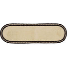 Oval jute stair tread reverse - Your Western Decor 