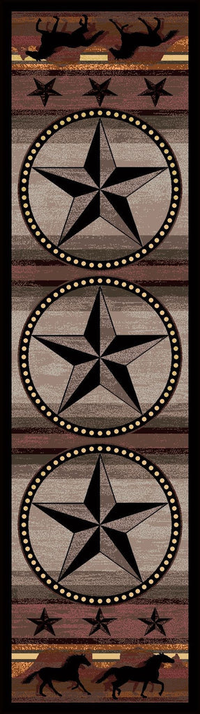 Star Stampede Western Floor Runner - Made in the USA - Your Western Decor