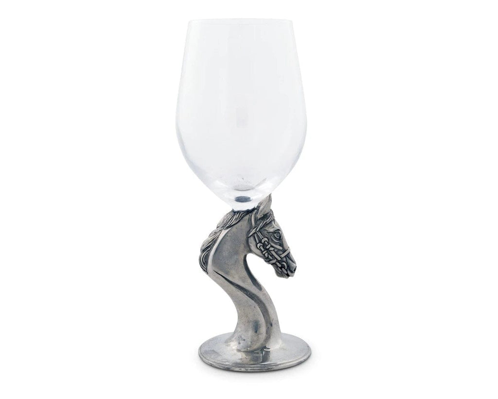 Steeplechase Stemmed Wine Glass Side View - Your Western Decor
