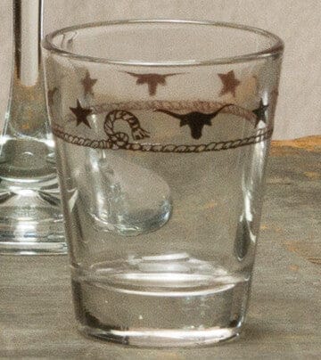 Stars & Longhorns Western Shot Glasses - Your Western Decor