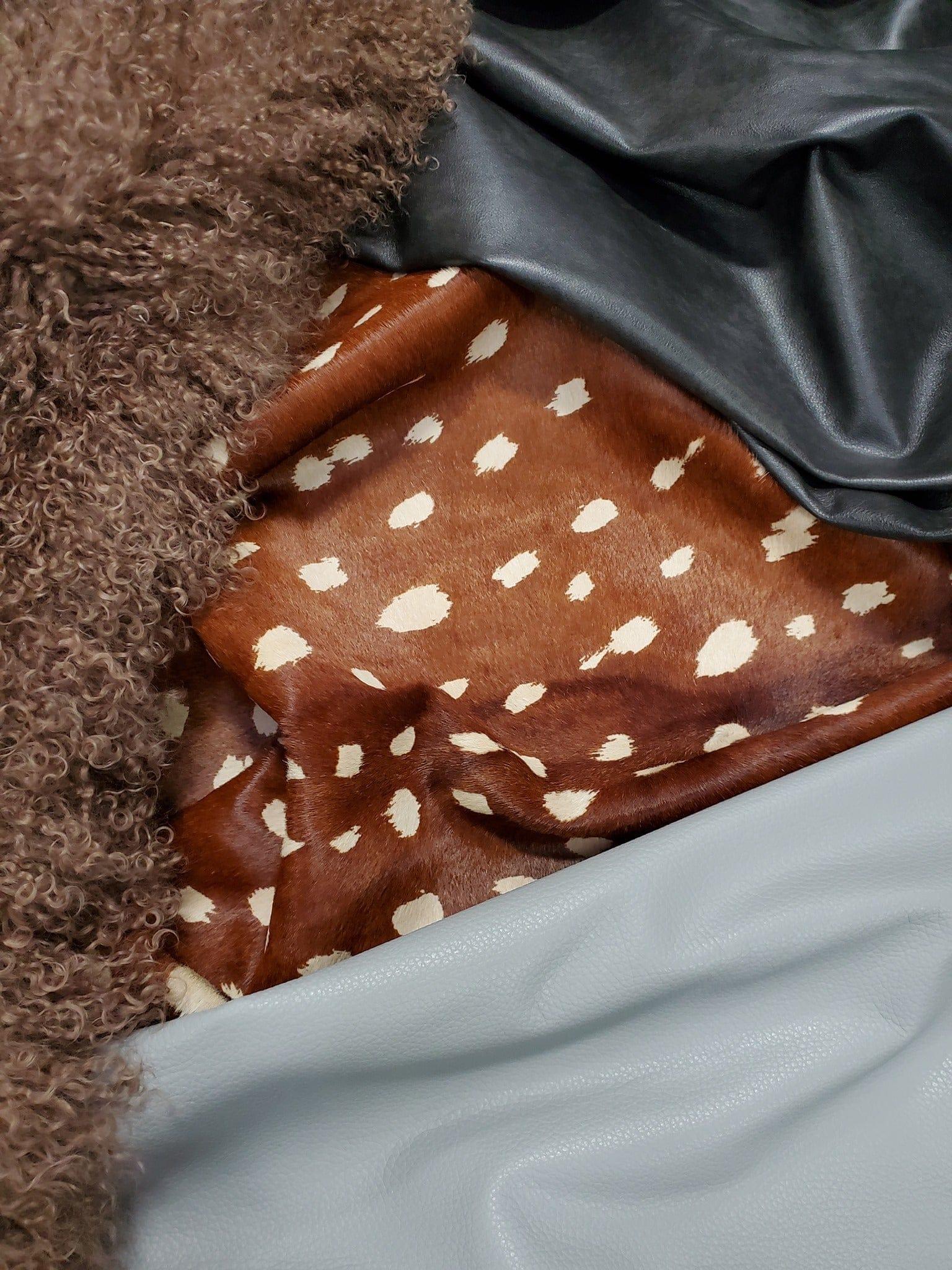 Cowhide, leather & sheepskin upholstery collection 