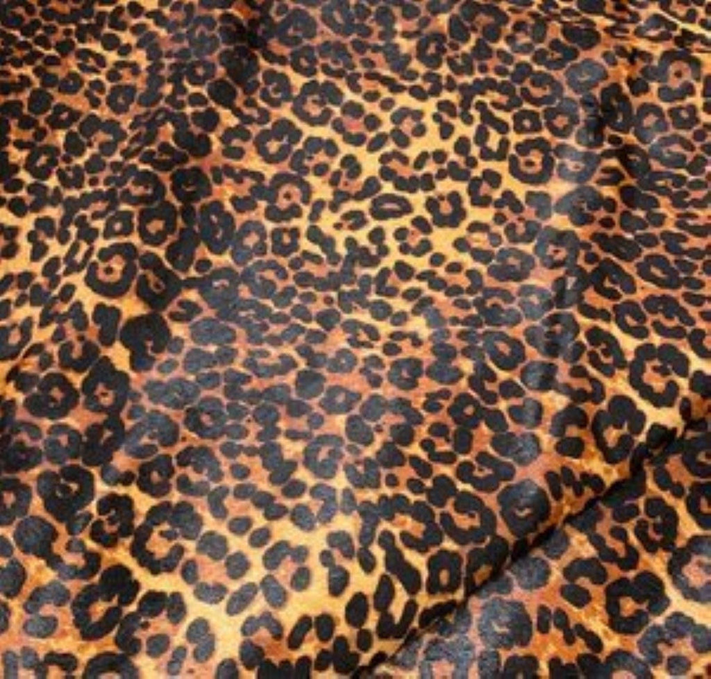 Stenciled Leopard on Golden Cowhide - Upholstery Your Western Decor Design Studio