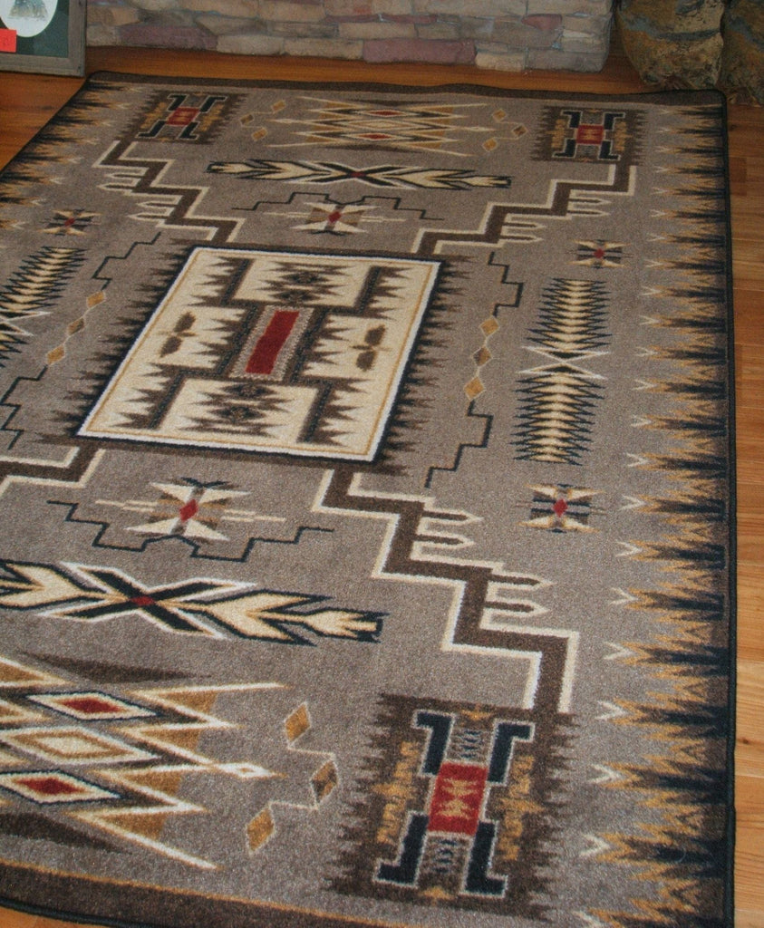 Storm Catcher Chestnut Oversized Area Rug 11' x 13' - Made in the USA - Your Western Decor