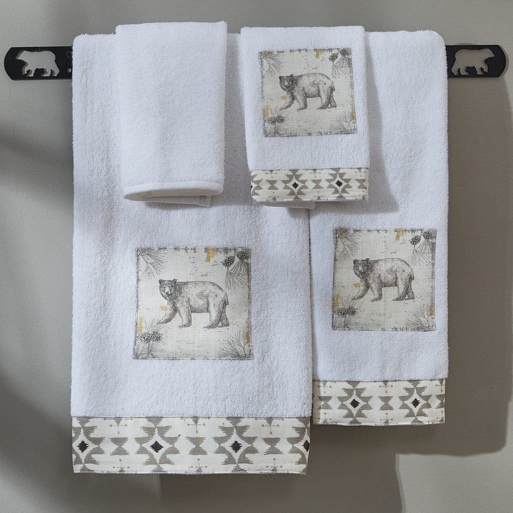 Bear and Aztec Summit Wildlife Bathroom Towels - Your Western Decor
