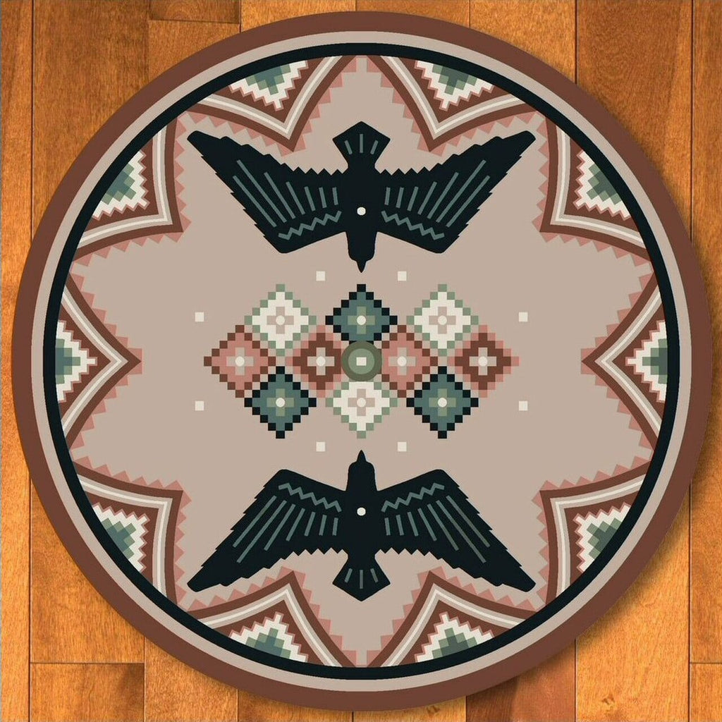 Sunset Dance 8' Round Area Rugs - Made in the USA - Your Western Decor 