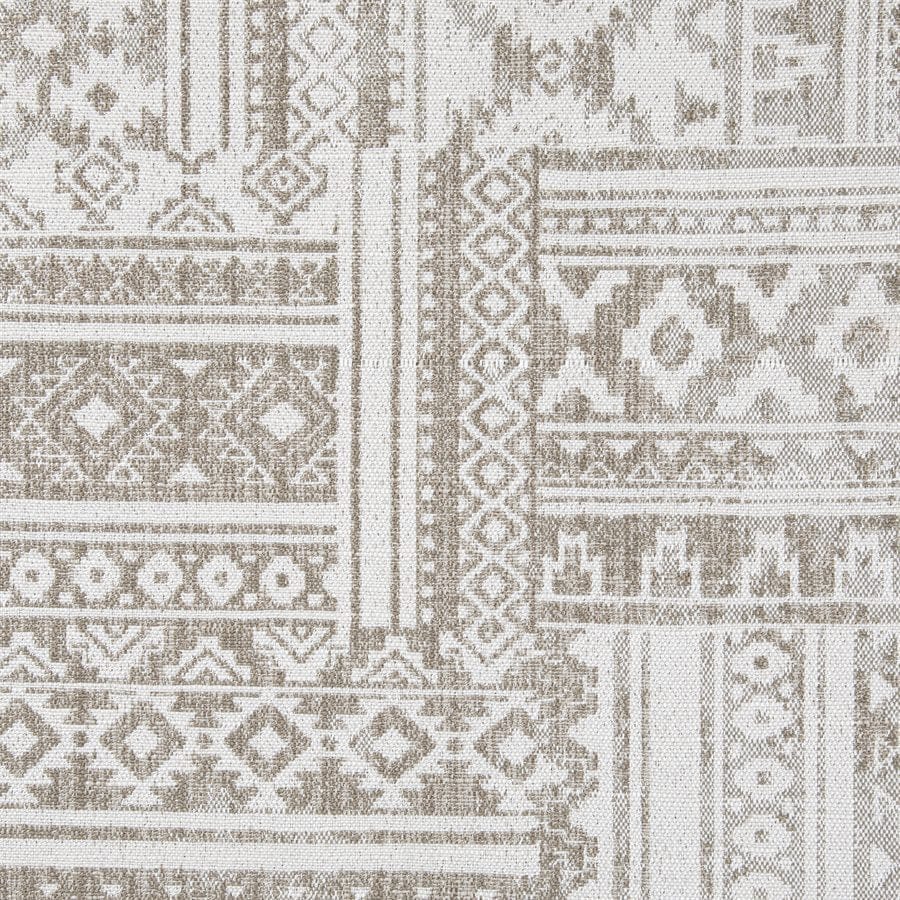 Taupe and cream Aztec inspired comforter swatch - Your Western Decor