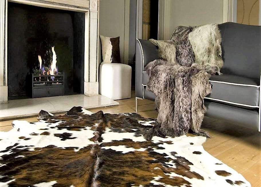 Brazilian cowhide rugs. premium tri color cowhide. Free shipping. Your Western Decor