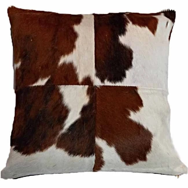 Exotic Tri Color Cowhide Accent Pillows 18" x 18" - Your Western Decor